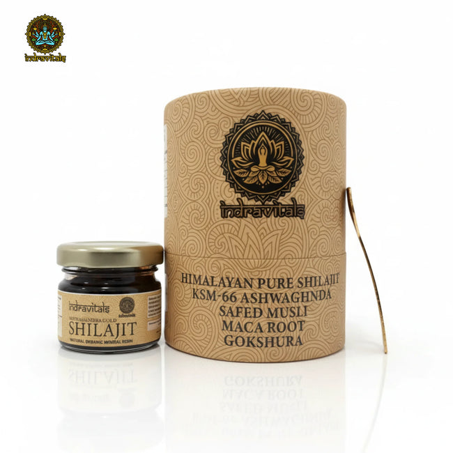 Indravitals Pure Himalayan Shilajit & Ashwagandha (20g) Hover Image